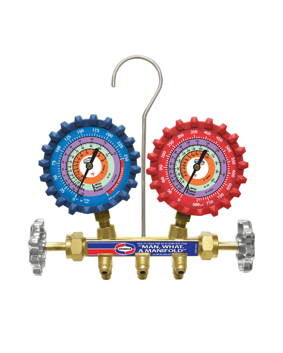 UNIWELD Spirit 2-Way Brass Manifold with 2-1/2” LPF (3 ft. Soft Magic Hose Set)