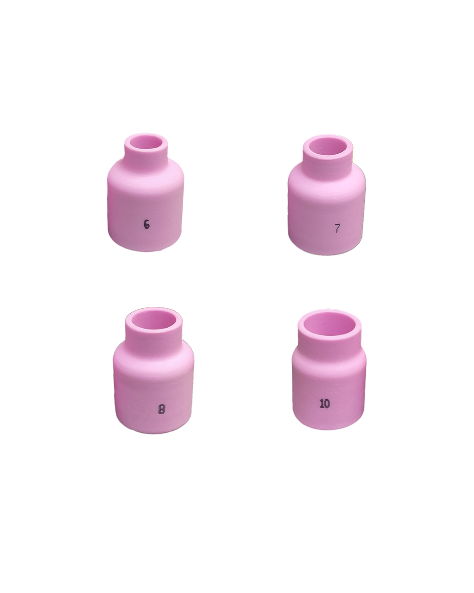 WELDTEC STUBBY Alumina Nozzle Tig Cup for 17 and 26 series torches