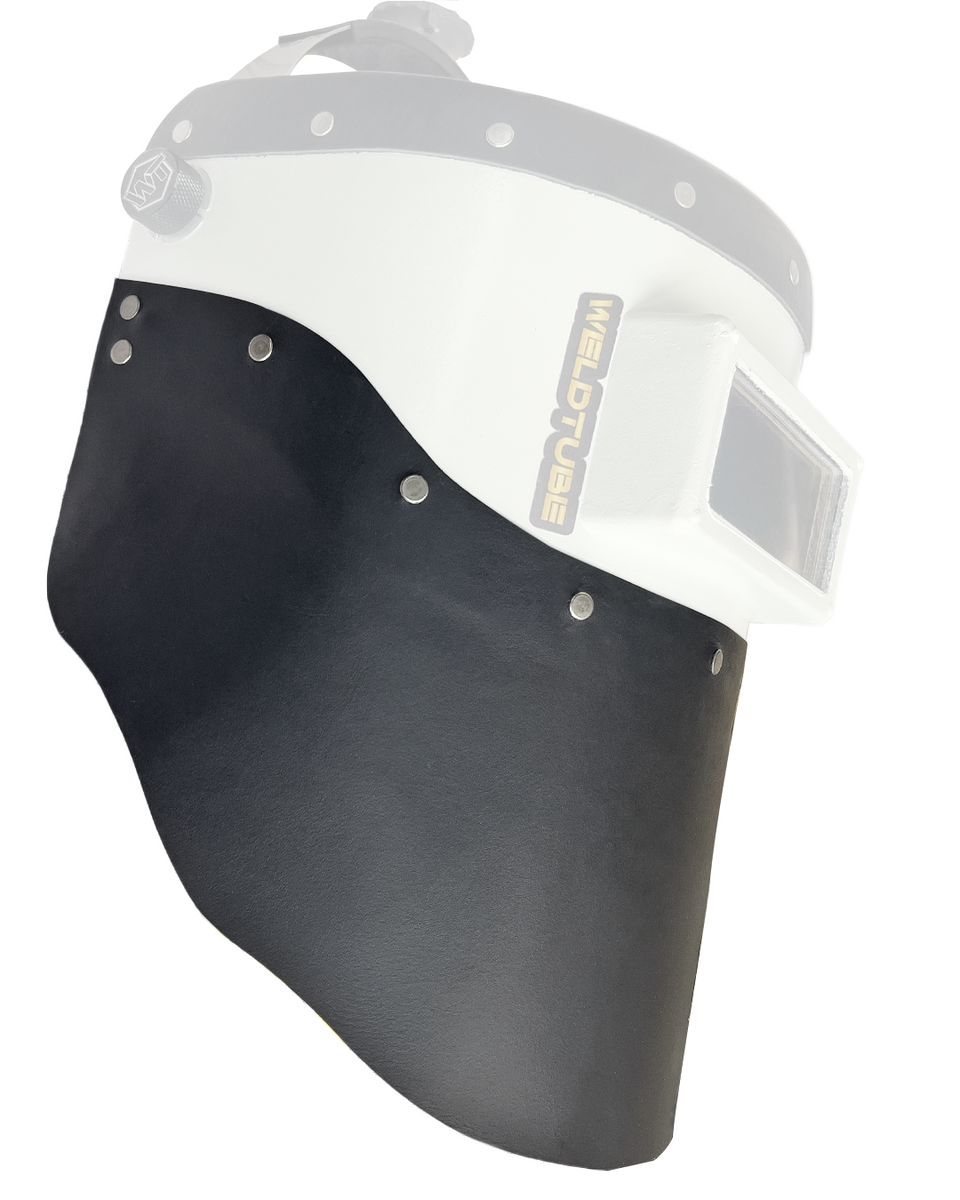 Leather Bottom BEARD Bib for Various Welding Helmets WeldTube