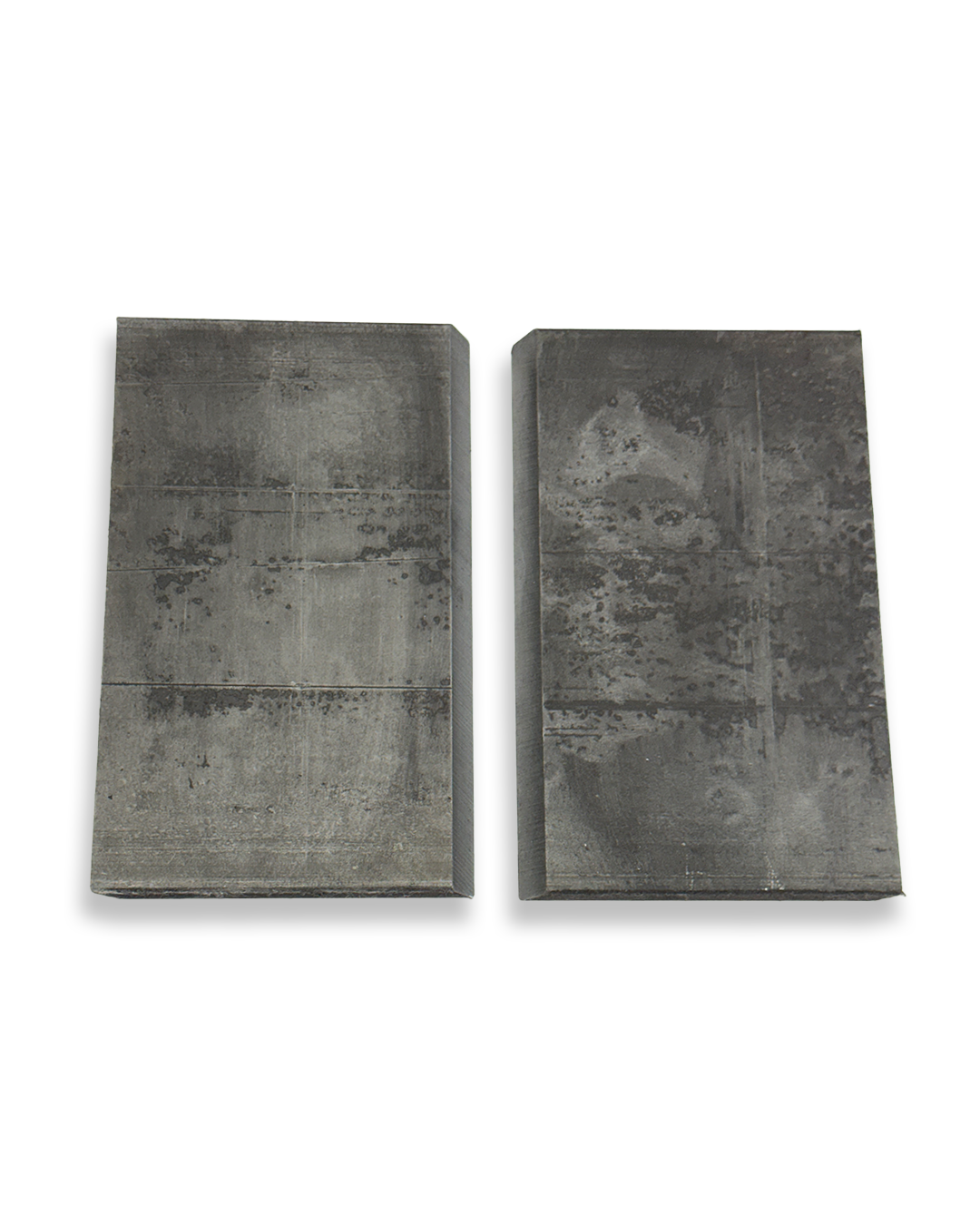 1/2" Carbon Steel Plate Coupon Set, Beveled Both Ends