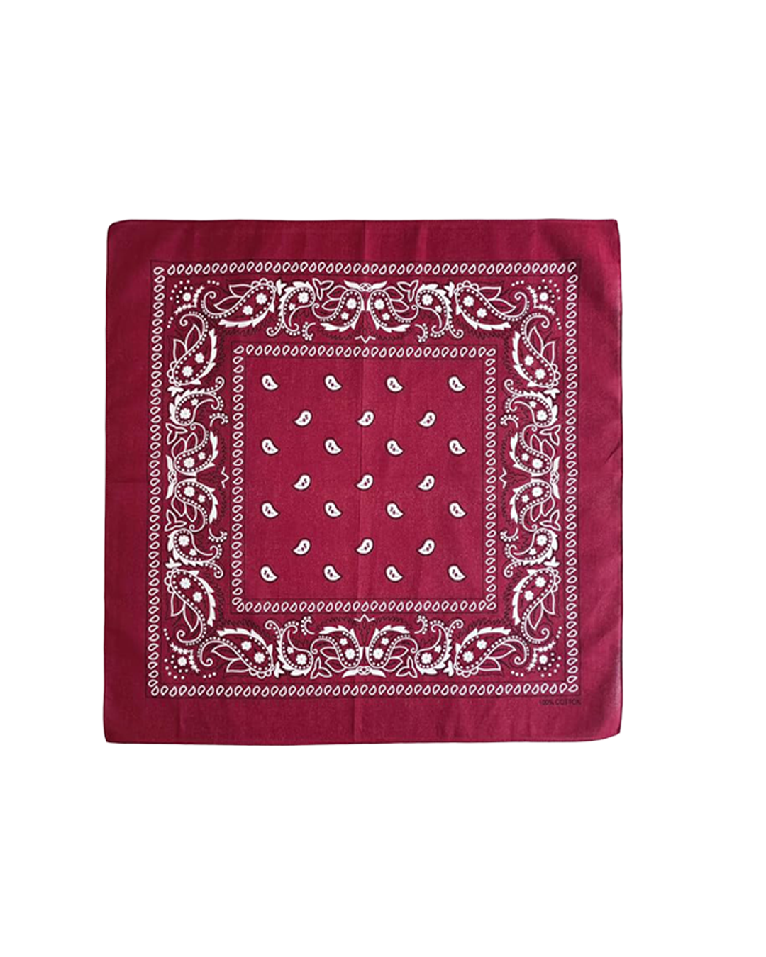 100% Cotton Bandanas, 21 x 21 inches