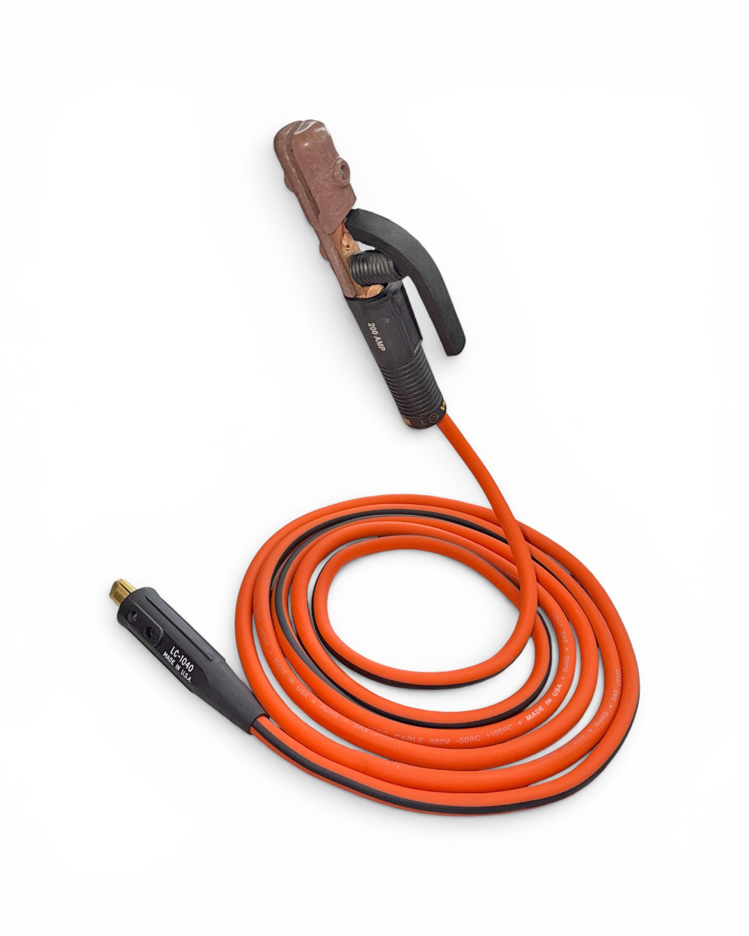 Premium Stick Welding Whip – 12 ft #2 DIRECTWIRE® Ultra Flex Cable with 200A Tweco® Style Electrode Holder