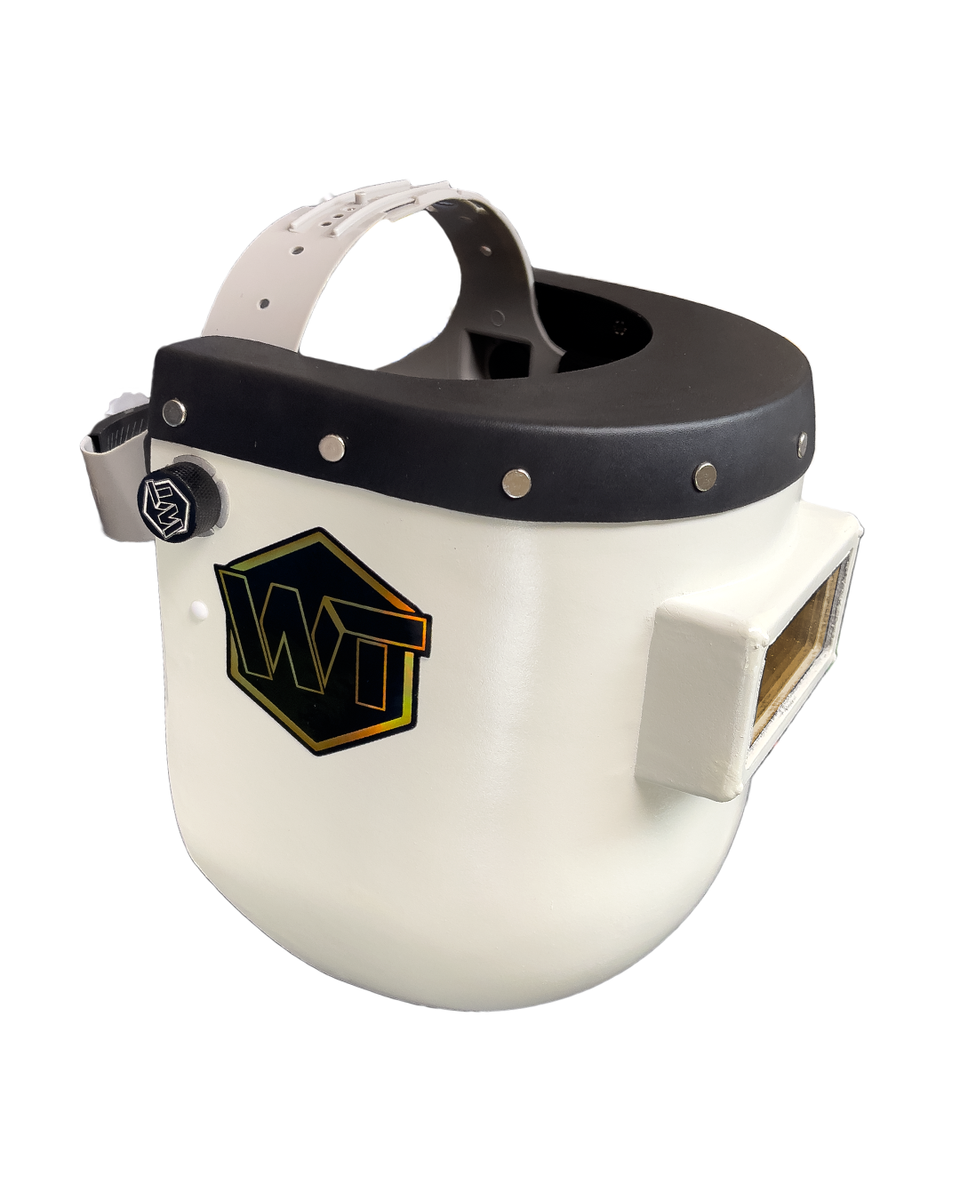 Chopped Leather Top PIPELINER (Sugar Scoop) Welding Helmet, NO-CUT Bot