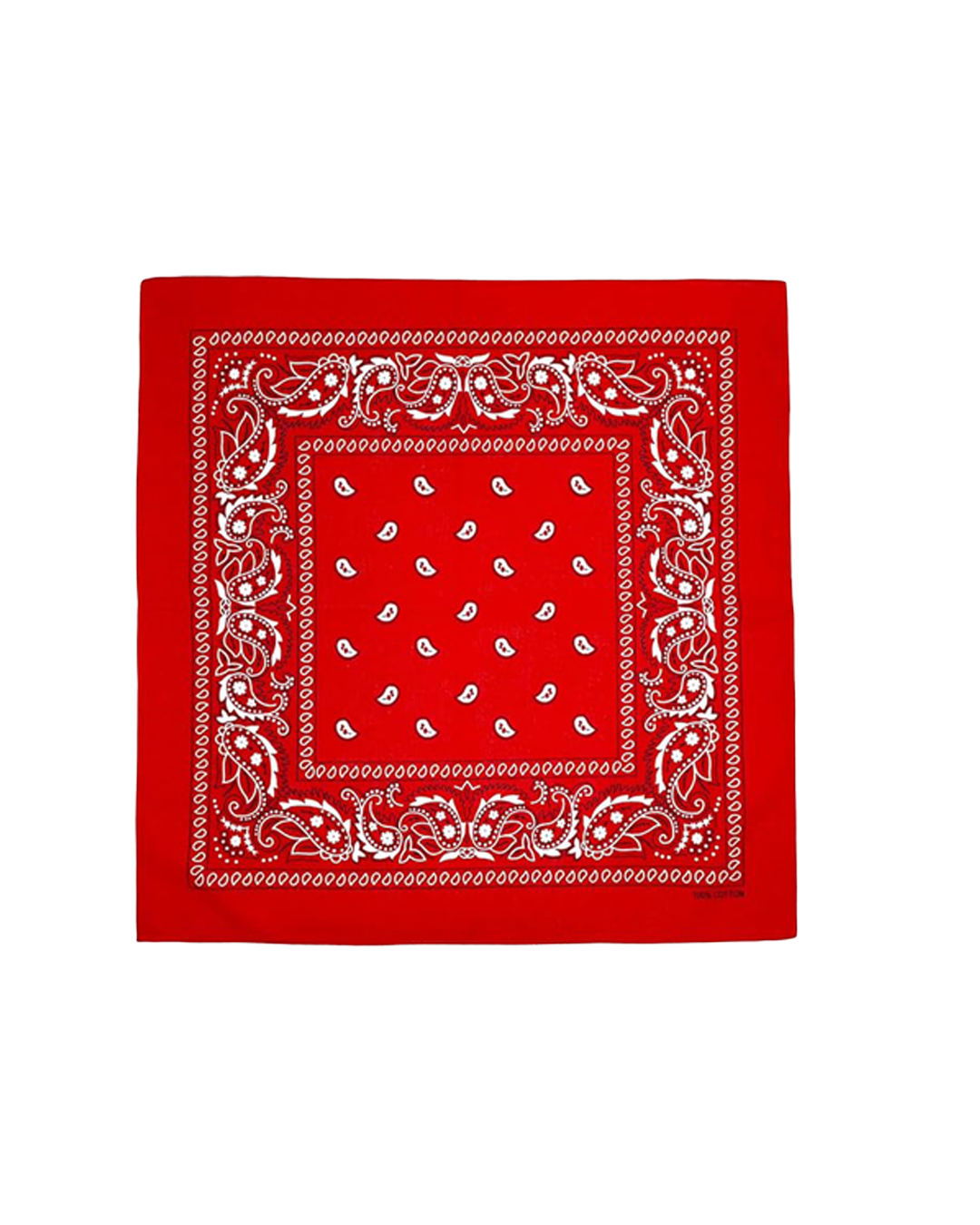 100% Cotton Bandanas, 21 x 21 inches