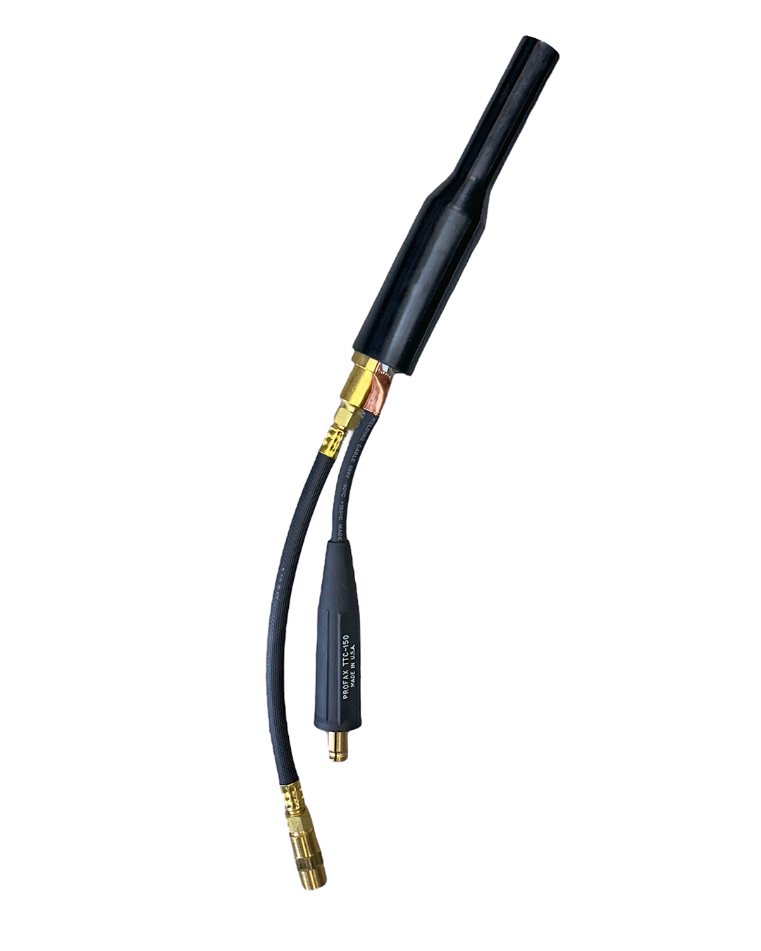 HYBRID 17 Series TIG Rig Package, 180 Amp Torch Body, Flex Head, Argon Valve, 12.5 ft Power Cable w/TTC Gas Connector, 14" Pig Tail Extension