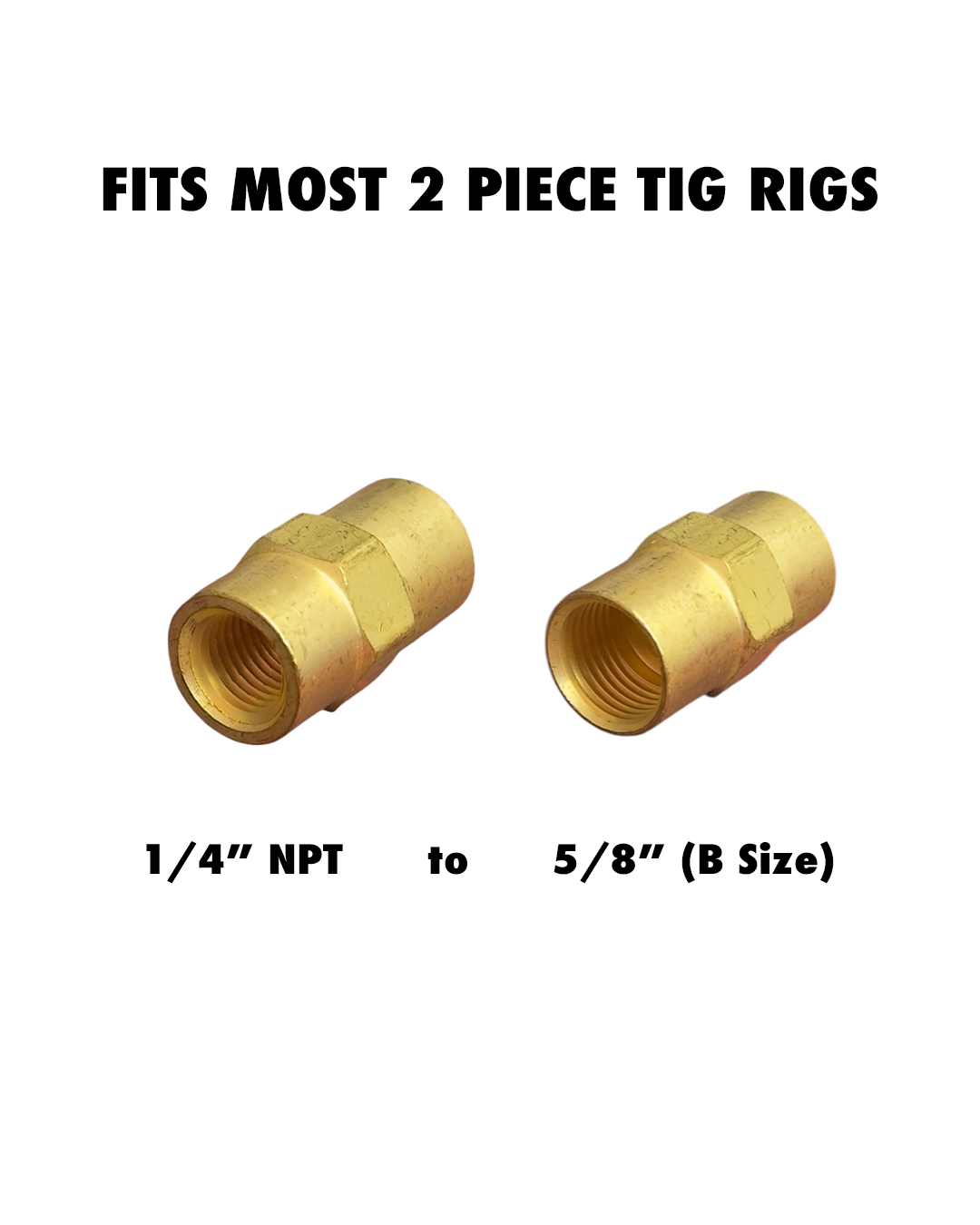 WESTERN ENTERPRISES 5/8" (B Size) x 1/4" NPT Coupler for Inert Gas / Argon