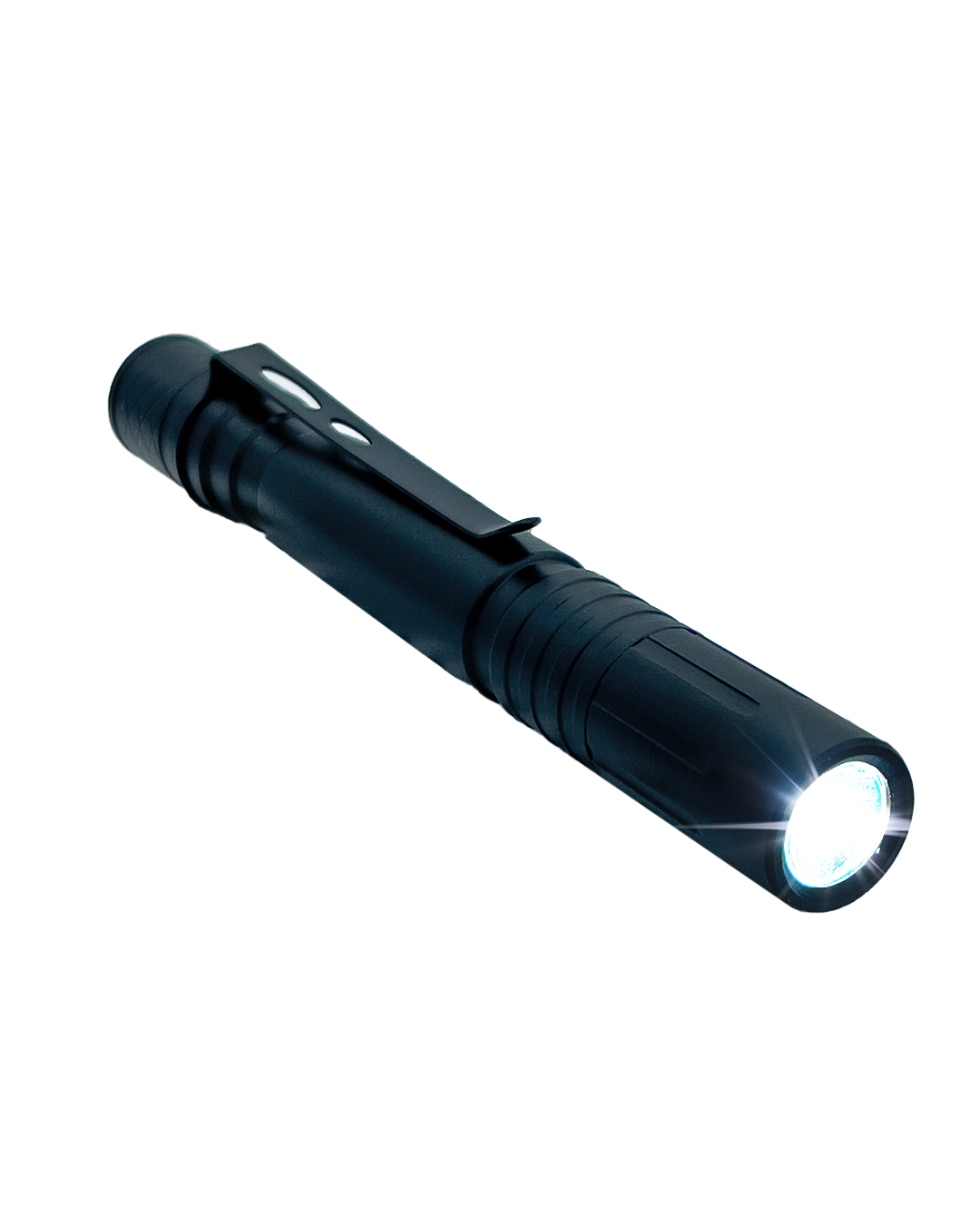 LED 5 Inch COMPACT Pocket Pen Flashlight with Clip, 2 Duracell batteries included