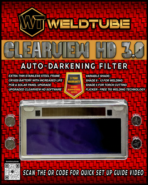 AUTO DARKENING WELDING LENSES WeldTube