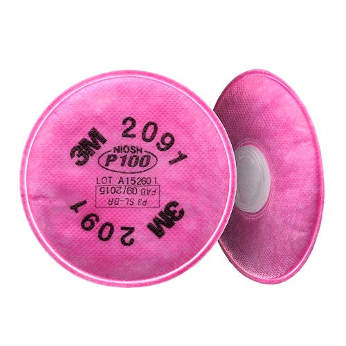 3M 2091 Particulate / Airborne Particles Filter P100, 2 Pack