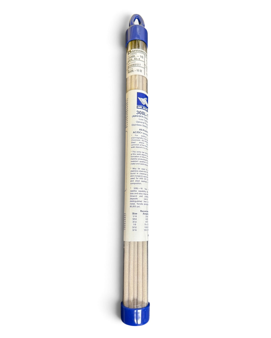 WASHINGTON ALLOY E308L Stainless Steel STICK Welding Rods, 1 Lb.