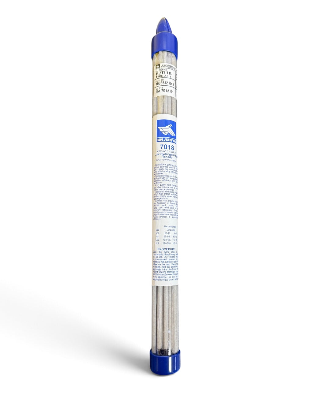 WASHINGTON ALLOY 7018 Low Hydrogen Stick Welding Rods, 1 Lb.