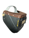 Chopped Leather Top FUTURA Welding Helmet with Aluminum Fasteners & High Visibility HD Lens