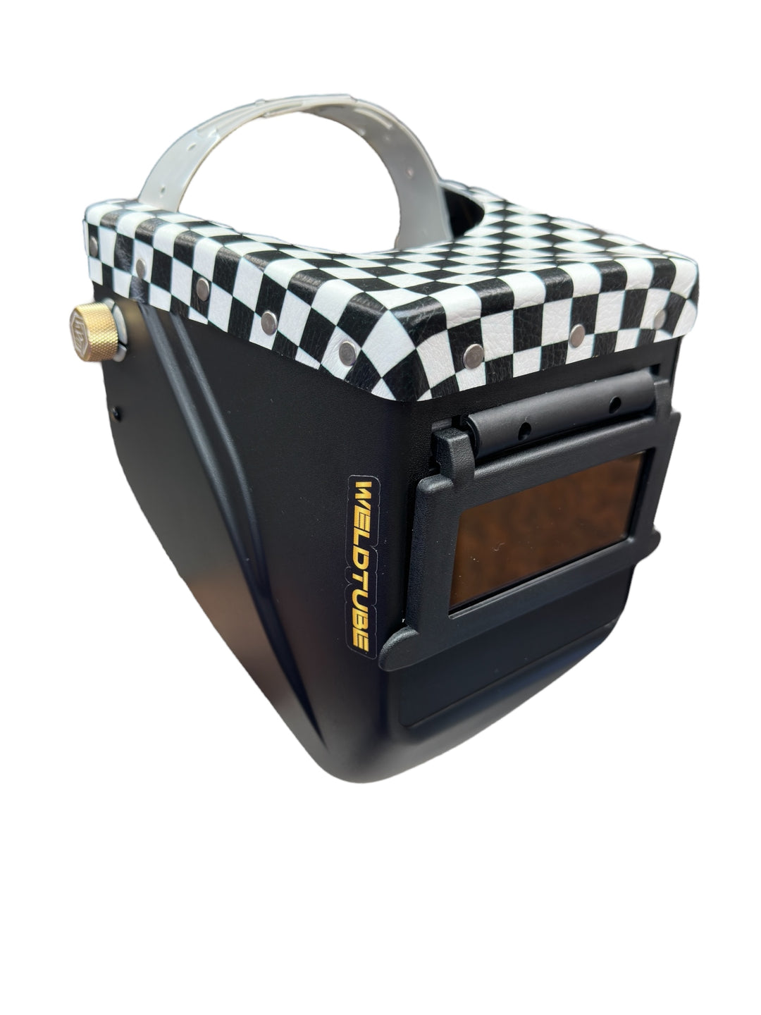Chopped Leather Top LOWPRO Welding Helmet WITH FIBRE-METAL