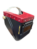 Chopped Leather Top LOWPRO Welding Helmet, with Aluminum Fasteners & High Visibility HD Lens