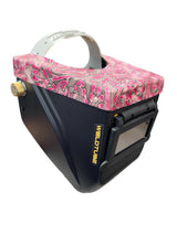 Chopped Leather Top LOWPRO Welding Helmet, with Aluminum Fasteners & High Visibility HD Lens