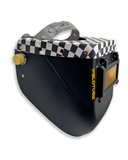 Chopped Leather Top FUTURA Welding Helmet with Aluminum Fasteners & High Visibility HD Lens