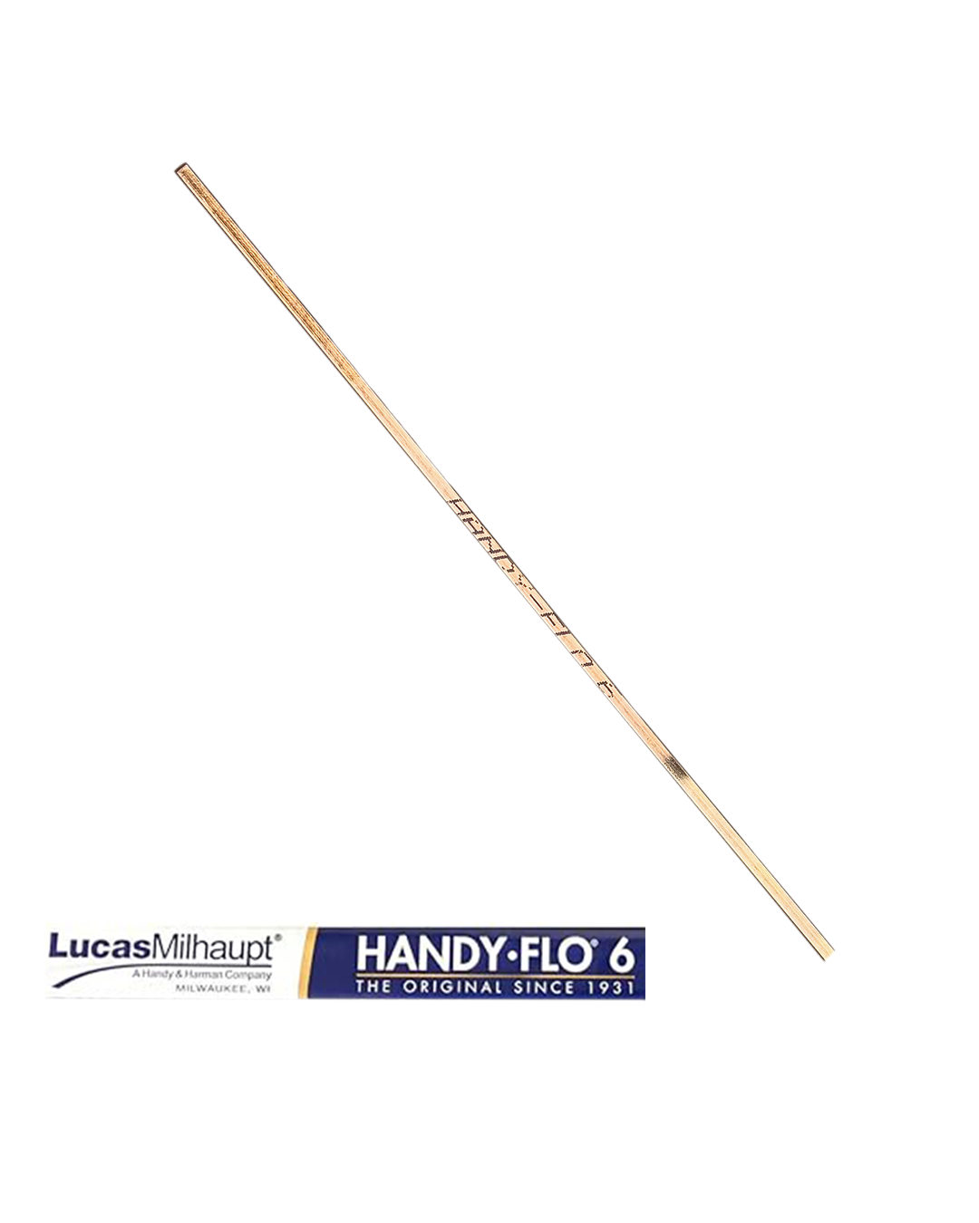 HANDY FLO 6 Alloy for Copper-Copper Brazing, 6% Silver, 1 SINGLE ROD, Lucas-Milhaupt