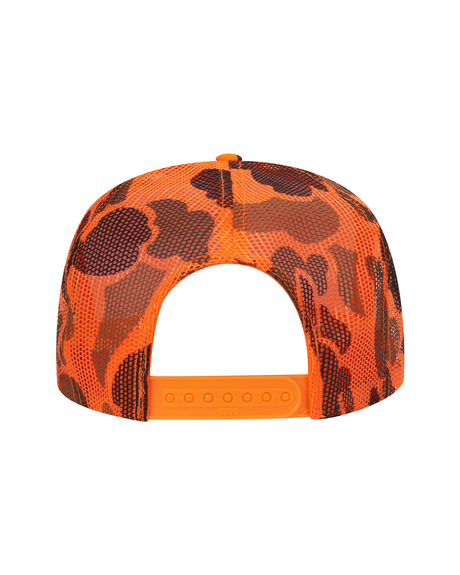 Orange Camo High-Vis Trucker Hat
