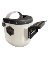Chopped Leather Top PIPELINER Welding Helmet, NO-CUT Bottom with Aluminum Fasteners & High Visibility Lens
