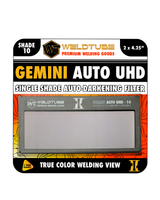 WELDTUBE Gemini Auto UHD True Color Single Shade Auto-Darkening Filter