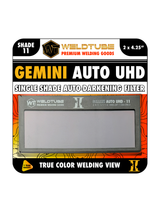 WELDTUBE Gemini Auto UHD True Color Single Shade Auto-Darkening Filter