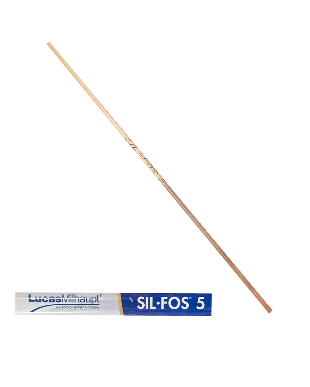 SIL-FOS 5 Alloy for Copper-Copper Brazing, 5% Silver, 1 Single Rod, LUCAS-MILHAUPT