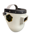 Chopped Leather Top PIPELINER Welding Helmet, SLIM CUT Bottom with Aluminum Fasteners & High Visibility HD Lens