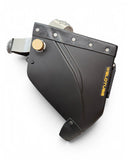 Chopped Leather Top LOWPRO Welding Helmet WITH FIBRE-METAL HEADGEAR, GOATEE BIB, Aluminum Fasteners & High Visibility HD Lens