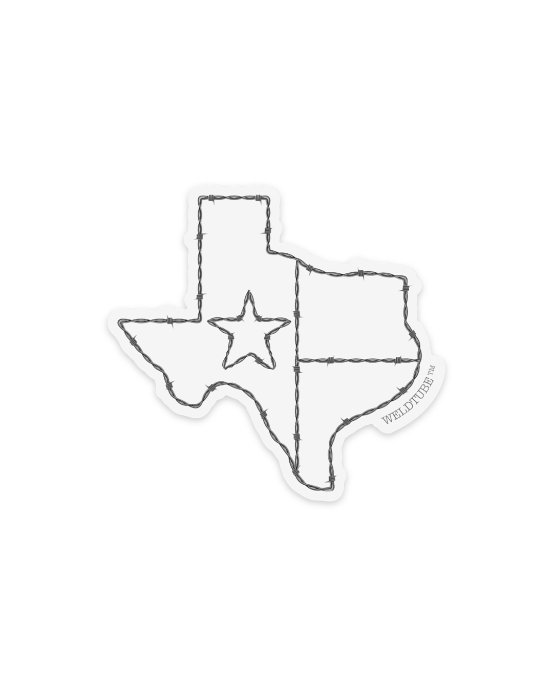 WELDTUBE Texas Barb Wire Sticker