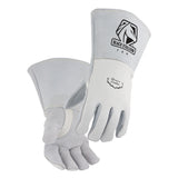 REVCO BLACK STALLION Stick Elk Skin Gloves, Pearl White with Nomex Lined Back