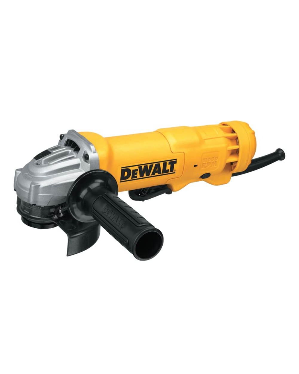 DEWALT Angle Grinder, 4-1/2 in dia, 11 Amps, Paddle Switch with Lock-On