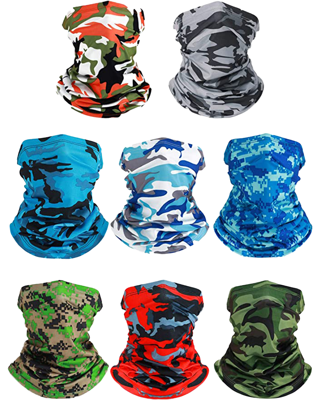 CAMO Neck-Face Gaiter, Welding Scarf, UV Protection