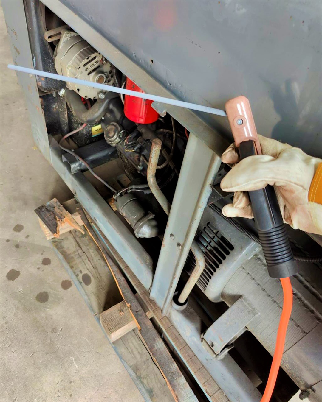 STICK WELDING WHIP, #2 Flex Cable, 12 ft, 200A Electrode Holder, UPGRADED with Lenco LC-1040 Connector